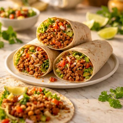 Ground turkey wrap