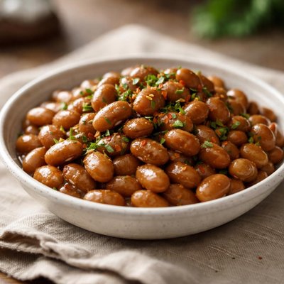 Grounded boiled beans