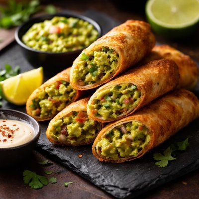 Guacamole egg roll