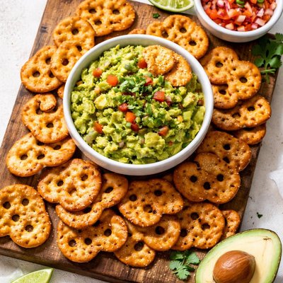 Guacamole pretzel crisps