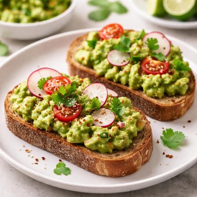 Guacamole toast