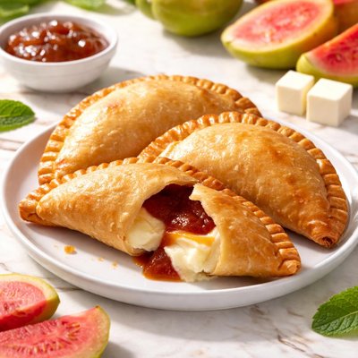 Guava and cheese empanada