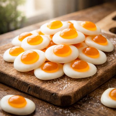 Gummy egg candy