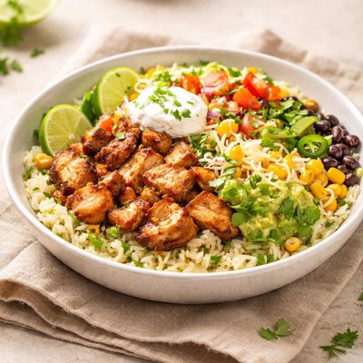 Guzman burrito bowl with chicken