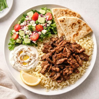 Gyro with rice