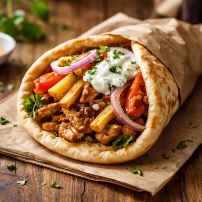 Gyros pita brad