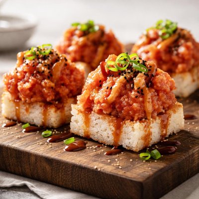 Gyu kaku spicy tuna volcano