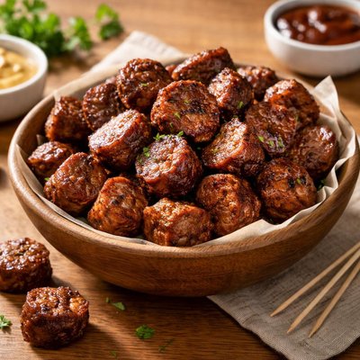 H-e-b beef sausage bites