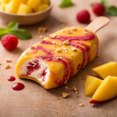 Haagen-dazs mango raspberry ice cream bar