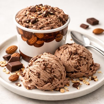 Haagen daaz milk chocolate almond ice cream