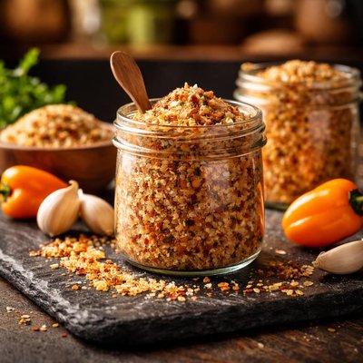 Habanero garlic seasoned salts
