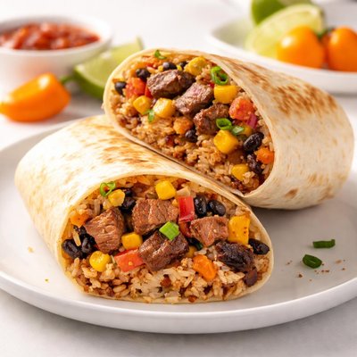 Habenero steak burrito