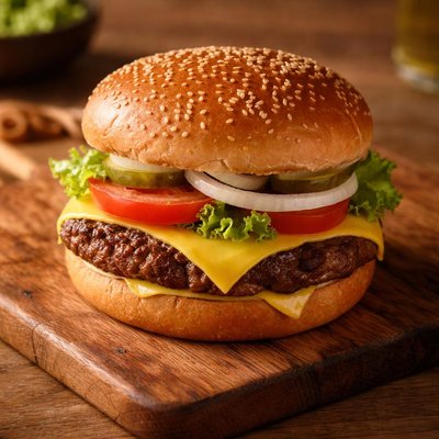 Habit charburger with cheese