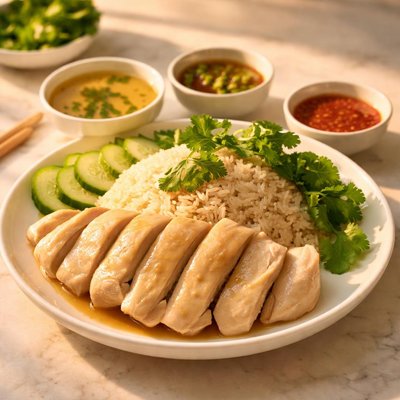 Hainanese chicken rice chilli