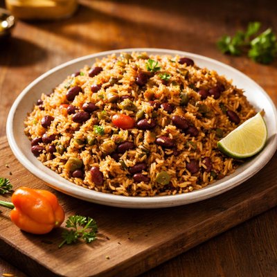 Haitain rice and beans