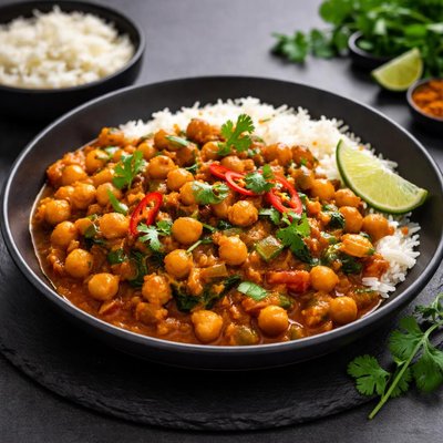 Hak kikkerwten curry