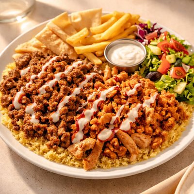 Halal munchid combo platter