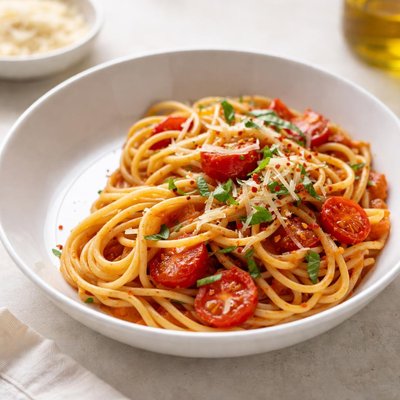 Half a bown spaghetti