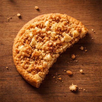 Half a crumble cookie