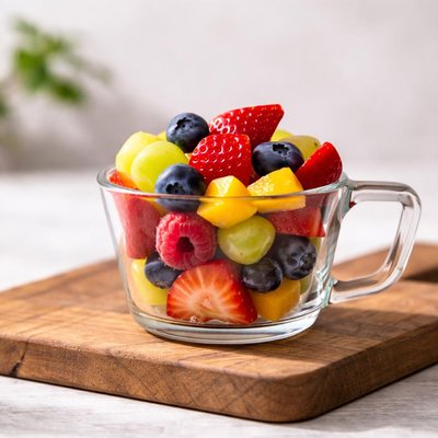 Half a cup of mixed fruit