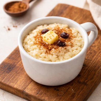 Half a cup of rice pudding