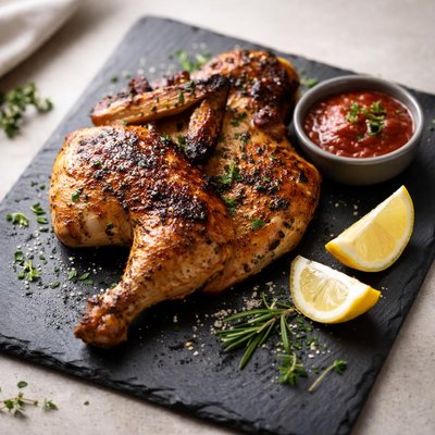 Half a grilled chicken