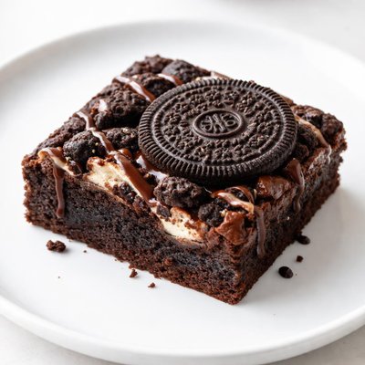 Half a oreo brownie
