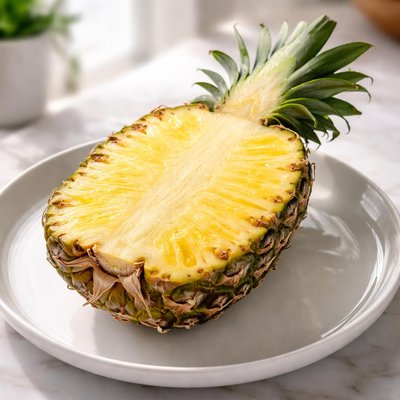 Half a pineapple