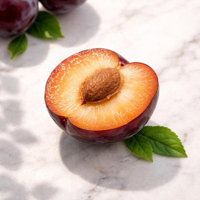 Half a plum