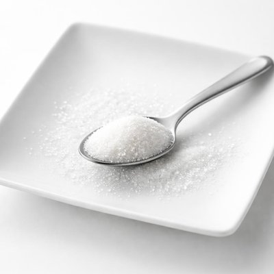 Half a teaspoon white sugar