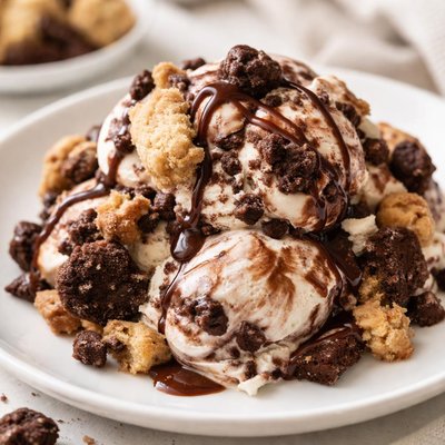 Half baked ice cream