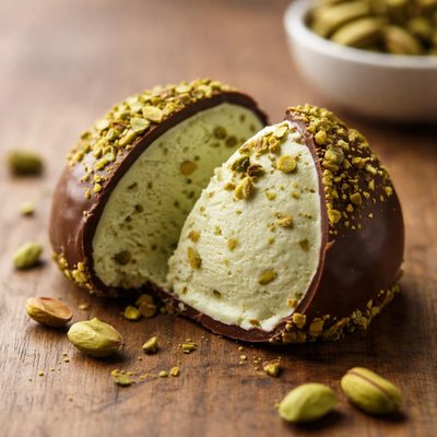 Half ball pistasche icecream
