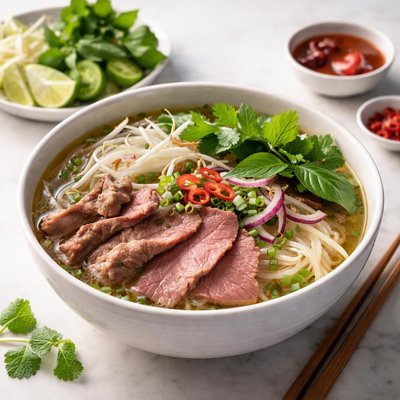 Half beef pho