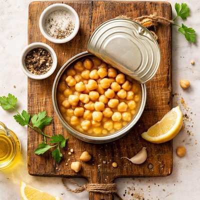 Half can chickpeas