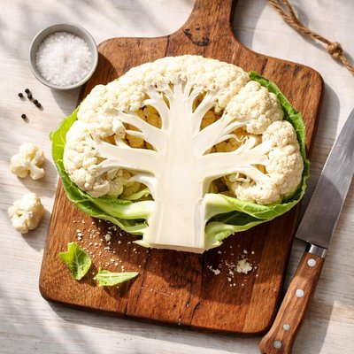 Half cauliflower