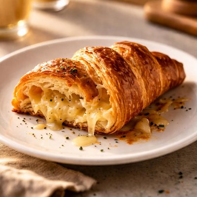 Half croissant with gruyere