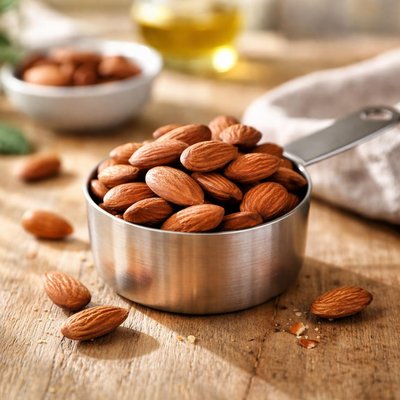 Half cup almonds