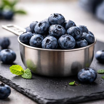 Half cup blueberries