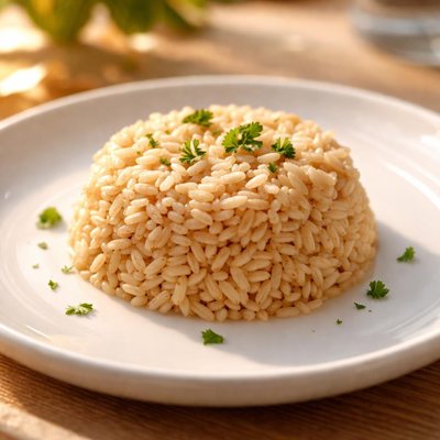 Half cup brown rice