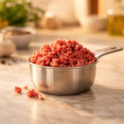 Half cup ground beef