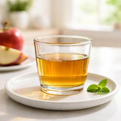 Half cup of apple juice