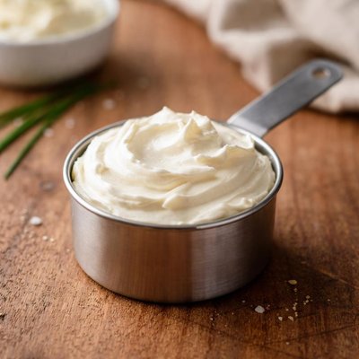 Half cup of cream cheese