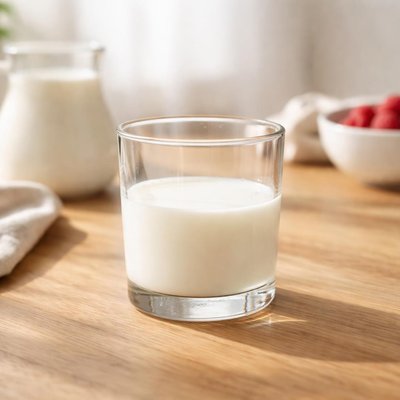 Half cup of lactose free milk