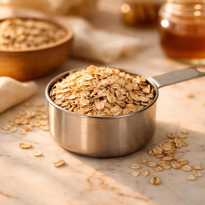 Half cup of quaker oats