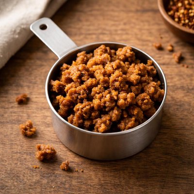 Half cup of sausage crumbles