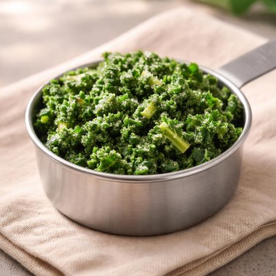 Half cup of simple truth frozen kale