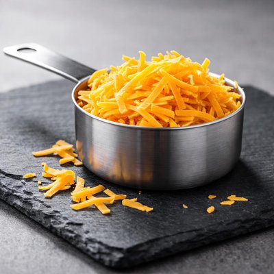 Half cup shredded cheddar cheese
