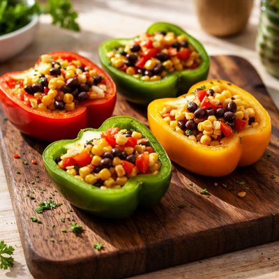 Half cup steamed capsicum