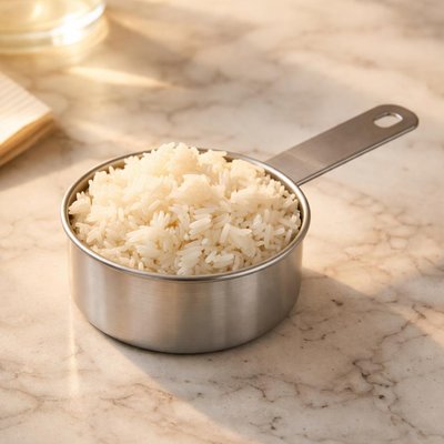 Half cup white rice
