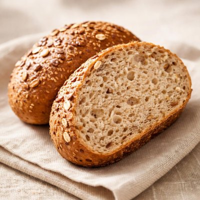 Half grain bun
